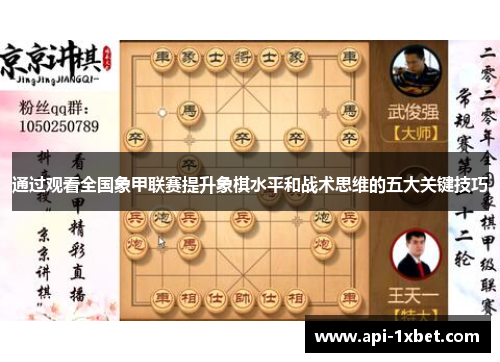 通过观看全国象甲联赛提升象棋水平和战术思维的五大关键技巧