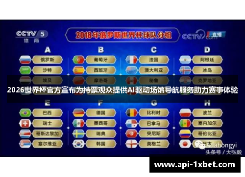 2026世界杯官方宣布为持票观众提供AI驱动场馆导航服务助力赛事体验 2026世界杯官方宣布为持票观众提供AI驱动场馆导航服务助力赛事体验